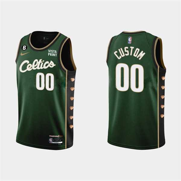 Men & Youth Customized Boston Celtics Active Player Green 2022-23 City Edition Stitched Jersey